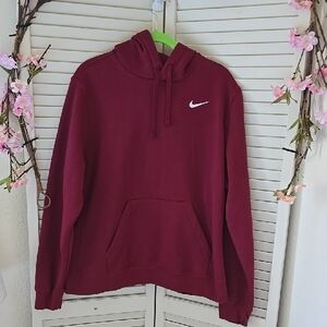 Nike Men's Burgundy Pullover Hoodie Sweatshirt XL